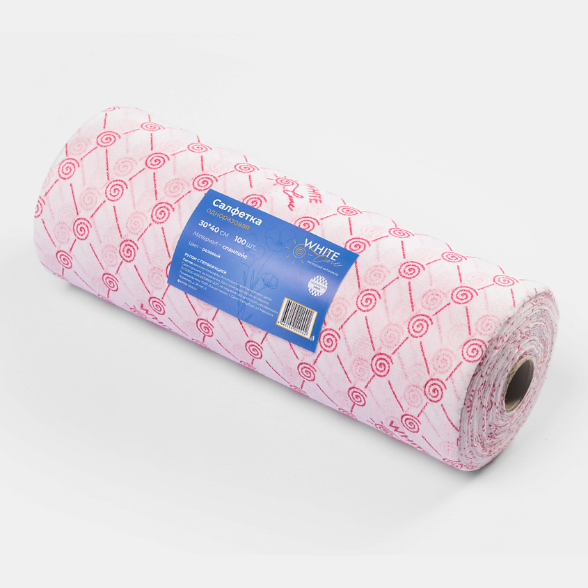 Изображение товара WHITE LINE Салфетки 30 40 рулон 100 шт универсальные влаговпитывающие