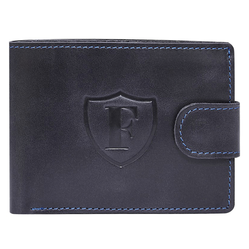 Изображение товара Форте Портмоне из натуральной кожи, синего цвета, мужской и унисекс
