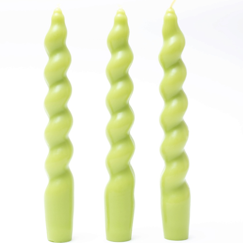 Изображение товара BYGY BY GOLUBOVSKAYA YAKANINA Набор декоративных свечей, Зеленый