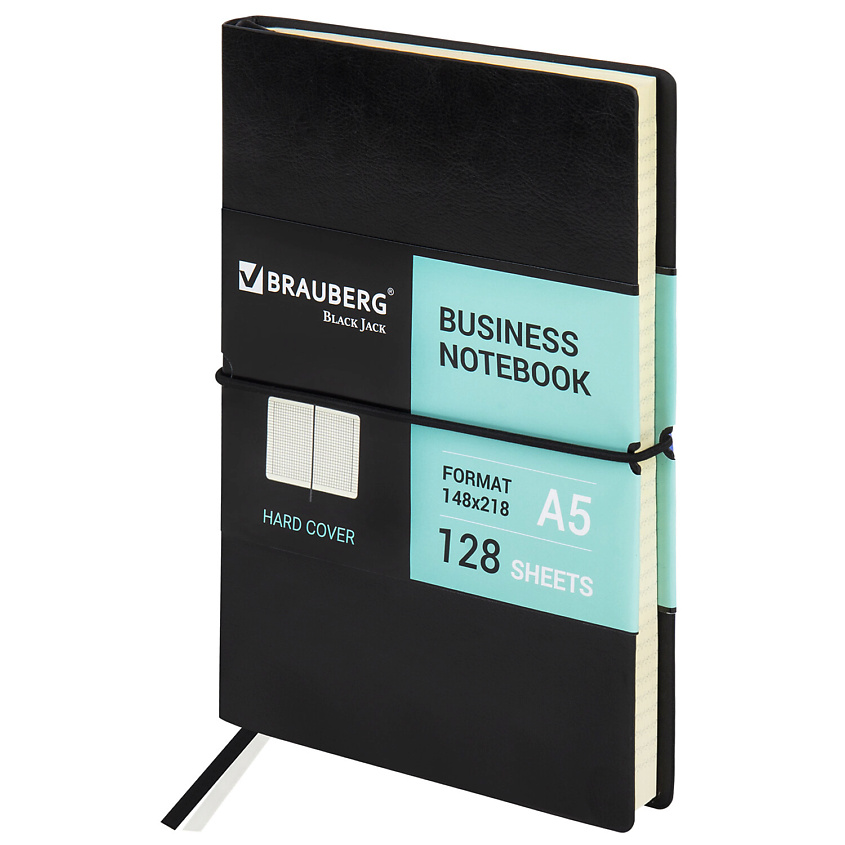 Изображение товара BRAUBERG Блокнот А5 Black Jack, Черный