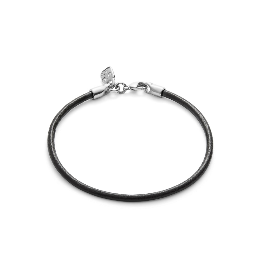 Изображение товара Кожаный шнурок Hazte Uno UNO DE 50 для бижутерии черный