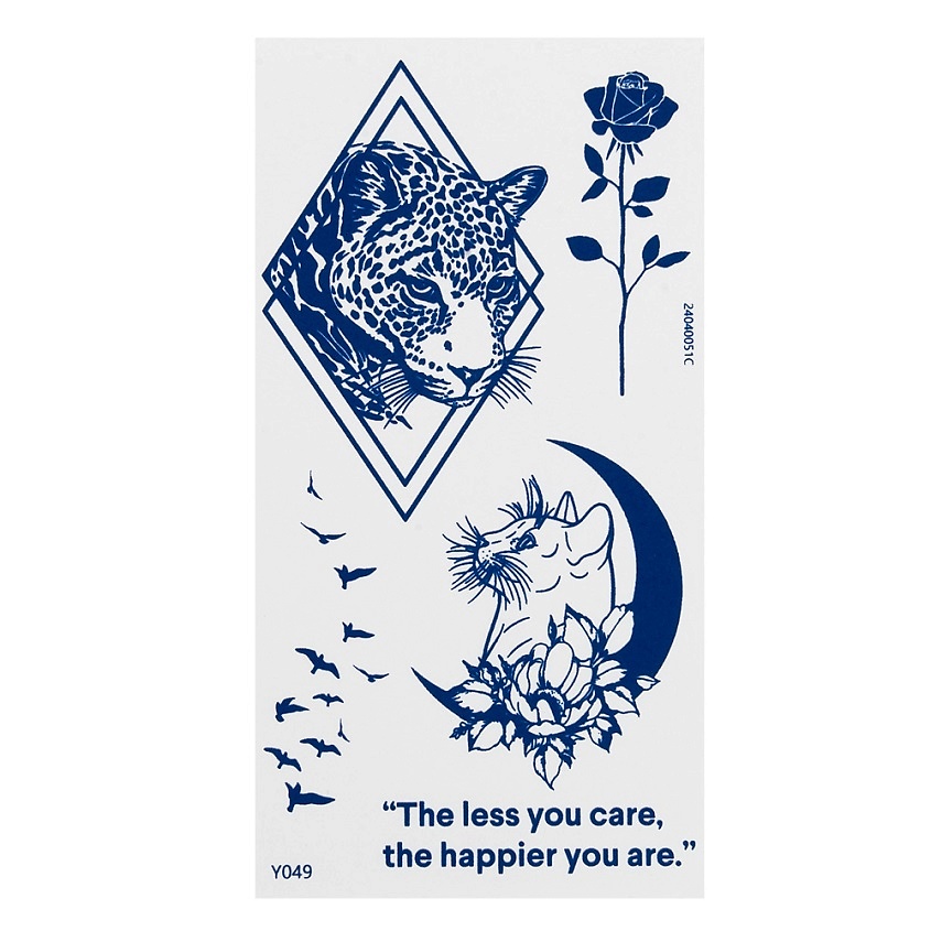 Изображение товара Временная реалистичная татуировка IRISK INK TATOO для тела и лица