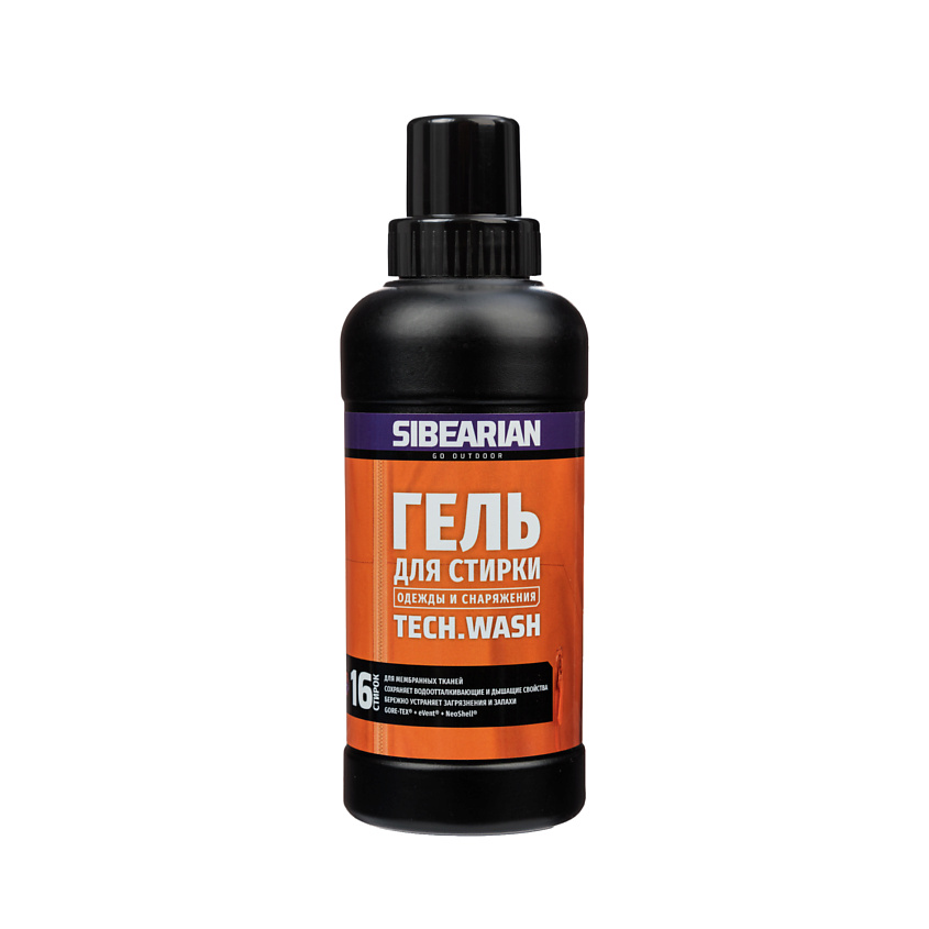 Изображение товара Гель для стирки мембранных тканей TECH WASH 500 мл SIBEARIAN