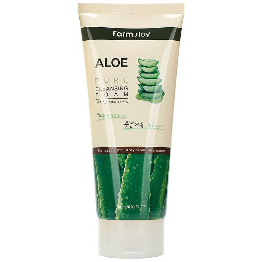 Изображение товара ФАРМСТЕЙ Пенка для лица очищающая с экстрактом алоэ Aloe Pure Cleansing Foam 180 мл