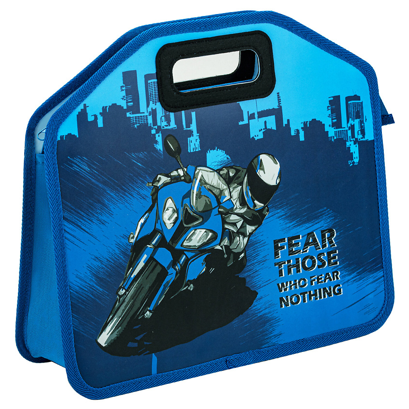 Изображение товара Папка-сумка ЮНЛАНДИЯ Best bike из пластика с ручками и застежкой-молнией