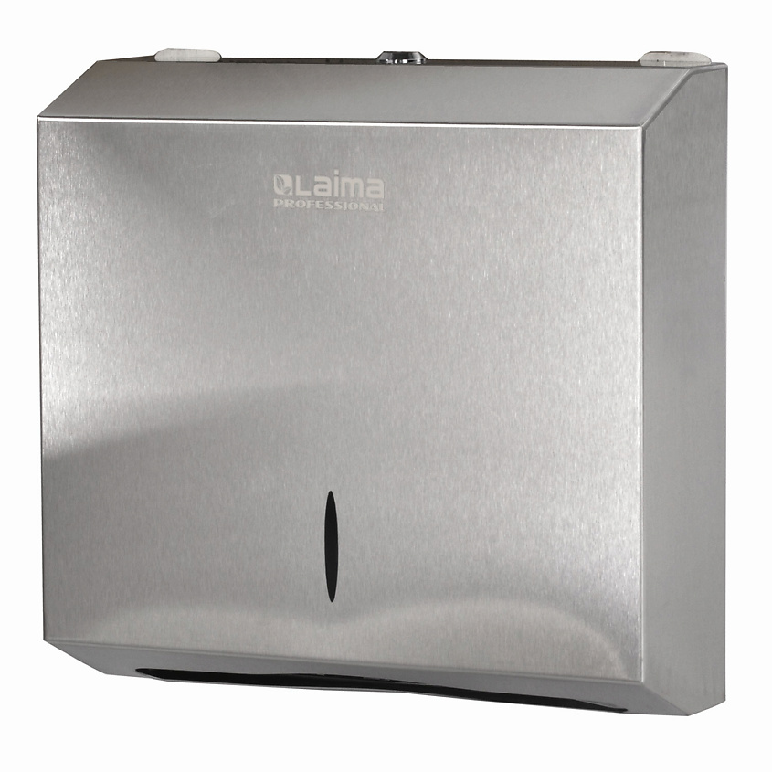 Изображение товара LAIMA Диспенсер для полотенец PROFESSIONAL INOX, Диспенсерная ситема: Н2, Подходят бумажные полотенца: Interfold, Multifold, W, Z