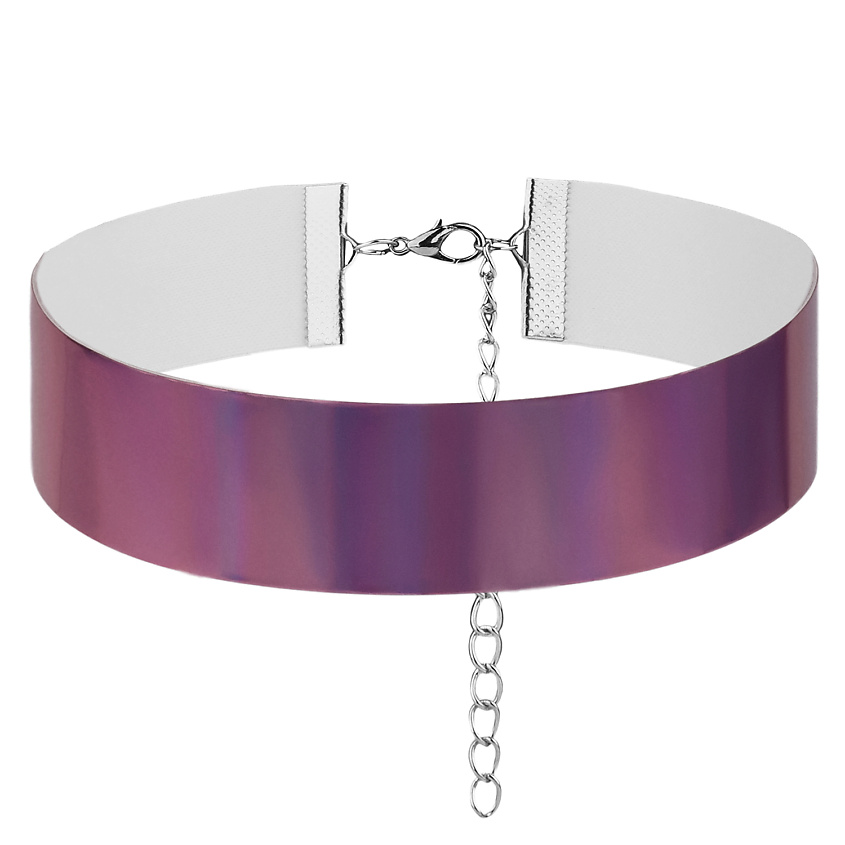 Изображение товара Розовый виниловый чокер с голографическим эффектом NOTHING BUT LOVE Алюмен