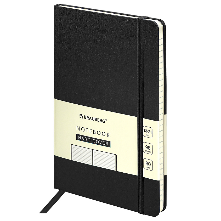 Изображение товара BRAUBERG Блокнот А5 ULTRA 96 листов, Черный
