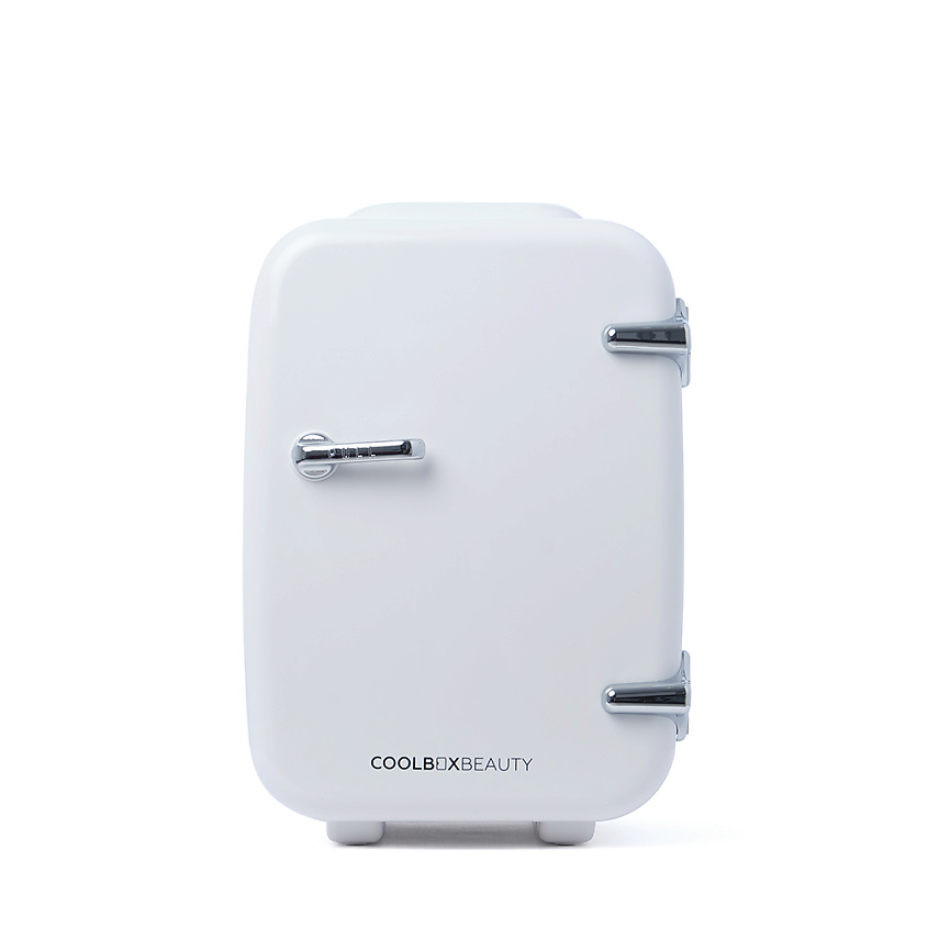Изображение товара COOLBOXBEAUTY Мини-холодильник для косметики Retro 4 л,белый, Белый