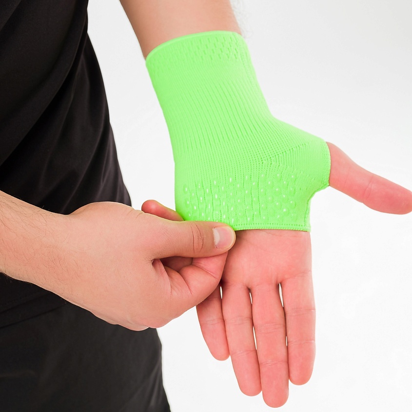Изображение товара HABIC Напульсник эластичный трикотажный для левой руки, размер: 4, цвет: зелёный