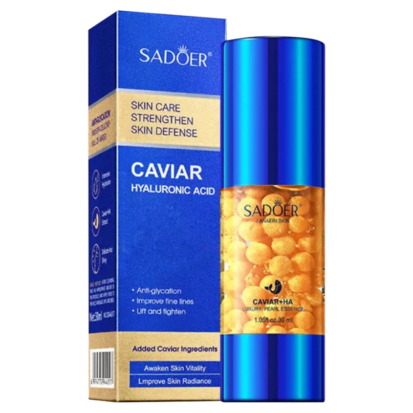Изображение товара SADOER Эссенция для лица жемчужная с гиалуроновой кислотой и экстрактом черной икры, 30 мл