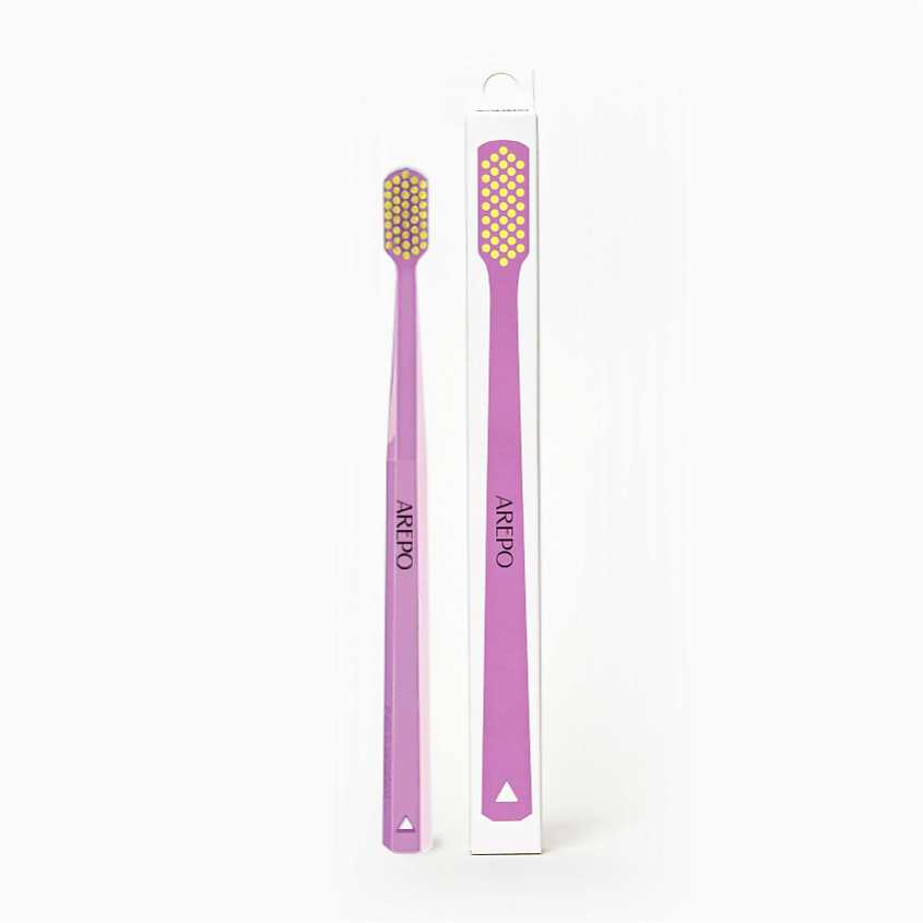 Изображение товара AREPO Профессиональная зубная щетка мягкой жесткости зелёного цвета для взрослых