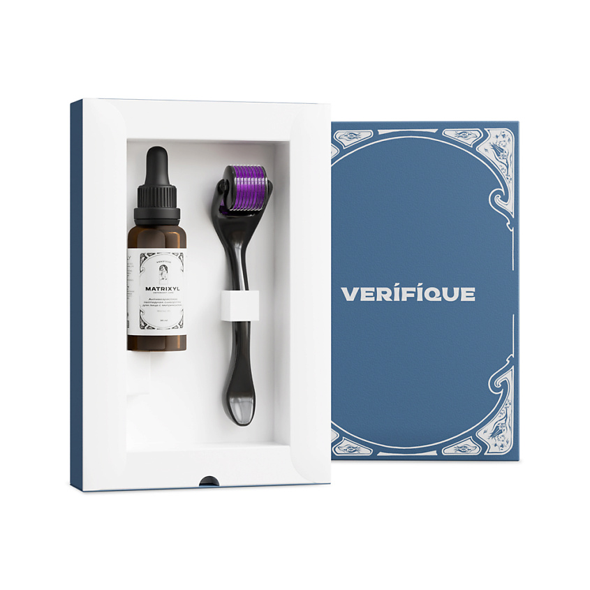 Изображение товара VERIFIQUE Подарочный набор для молодости лица, шеи и зоны декольте с мезороллером, 1 шт.