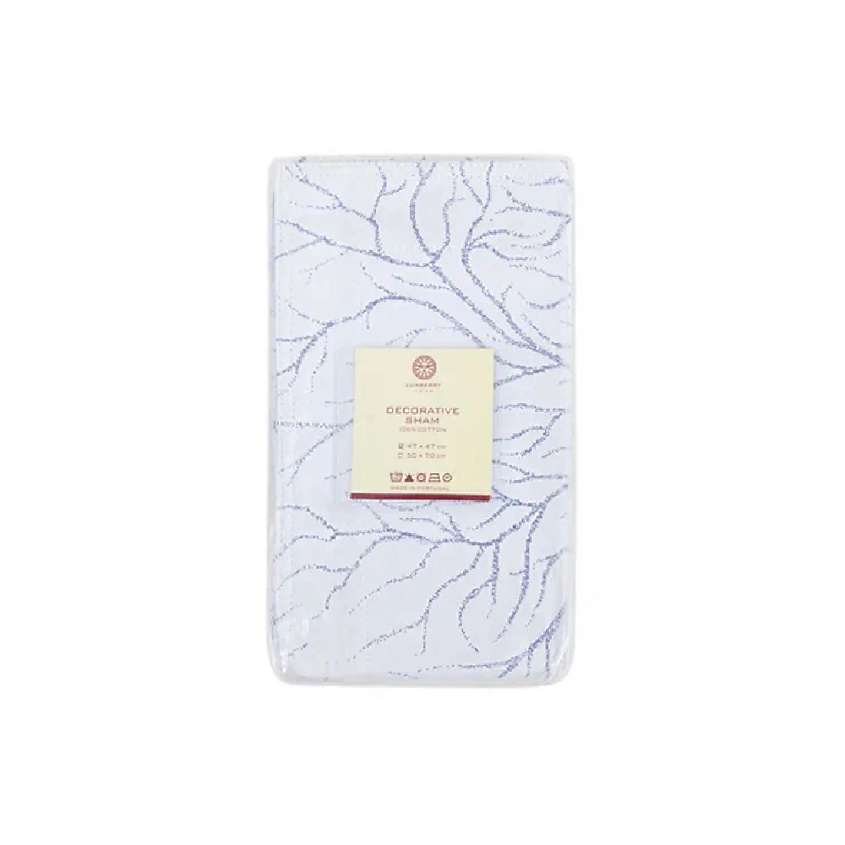 Изображение товара LUXBERRY Наволочка CORAL, 47 х 47 см, Цвет: белый/голубой