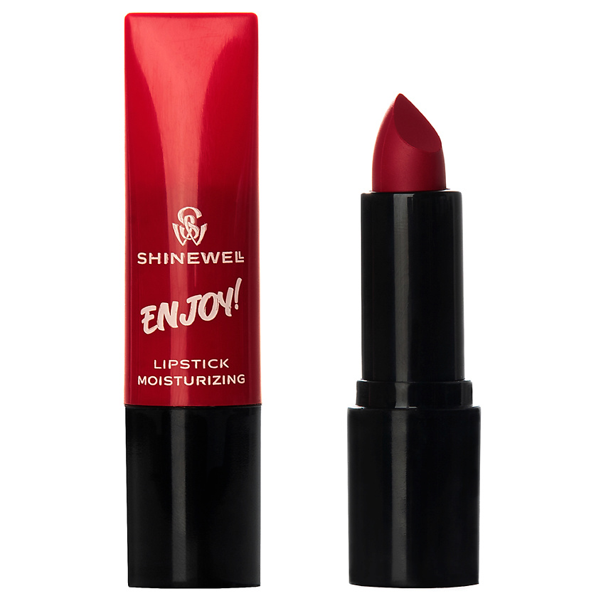Изображение товара SHINEWELL Увлажняющая помада для губ ENJOY, 02 Красный