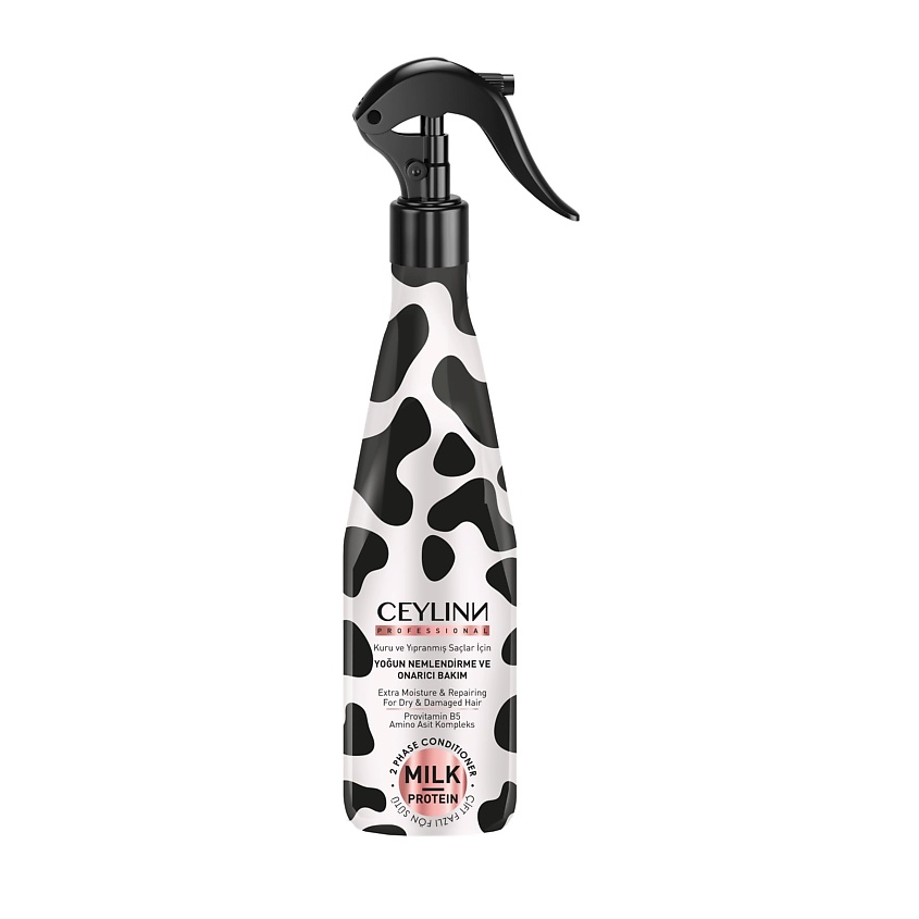 Изображение товара CEYLINN PROFESSIONAL Двухфазный кондиционер для волос MILK с протеинами, 400 мл.