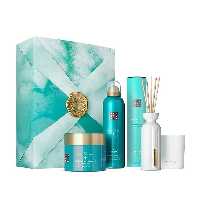 Изображение товара RITUALS... Набор The Ritual of Karma Gift Set L, 200 мл + 200 мл + 140 г + 70 мл