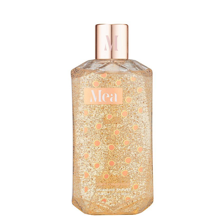 Изображение товара MEA Игристый гель для душа Брызги шампанского 300 мл с шиммерами роскошное очищение