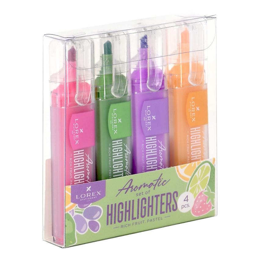 Изображение товара LOREX Текстовыделители LOREX Aromatic, 4 шт.