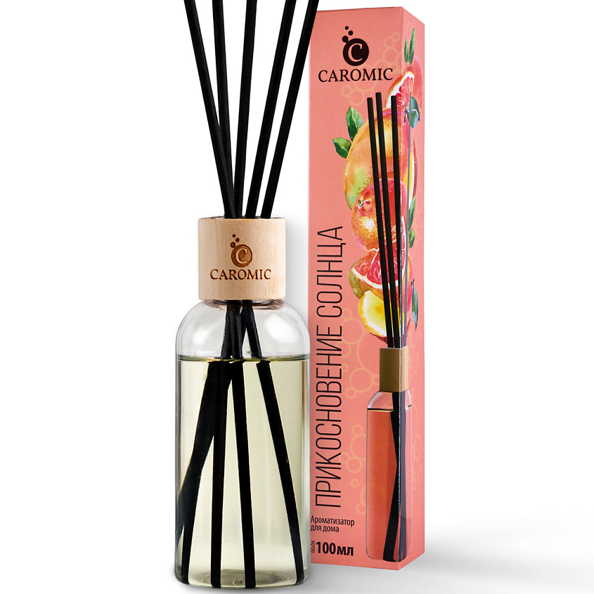 Изображение товара CAROMIC Диффузор ароматизатор для дома с палочками Прикосновение солнца, 100 мл