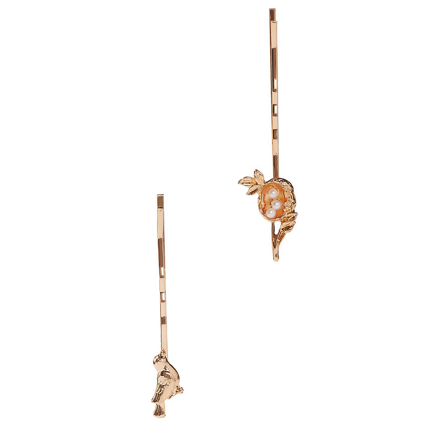 Изображение товара NOTHING BUT LOVE Заколки невидимки Птица за птицей, Золотой