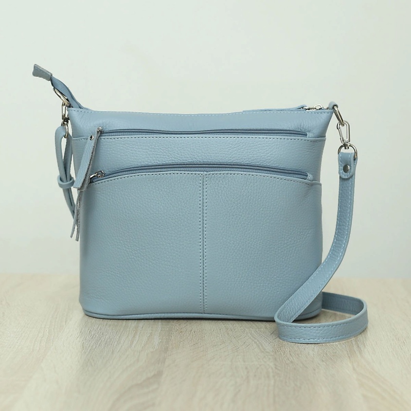 Изображение товара Женская сумка кросс-боди из натуральной кожи AKTORRIS с тремя отделениями