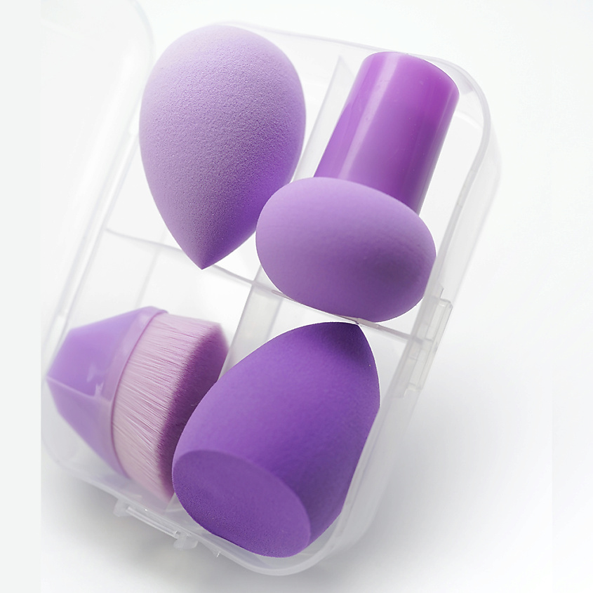 Изображение товара SHINEWELL Набор спонжей с кистью для макияжа, 4 шт