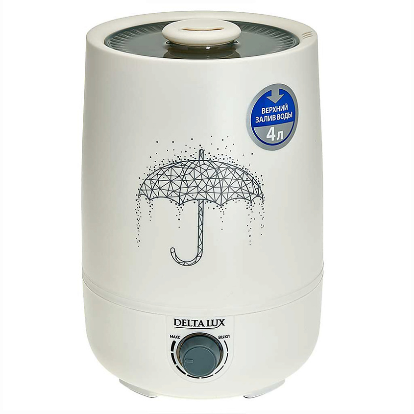 Изображение товара DELTA LUX Увлажнитель воздуха ультразвуковой DE-3704, Цвет: белый.
