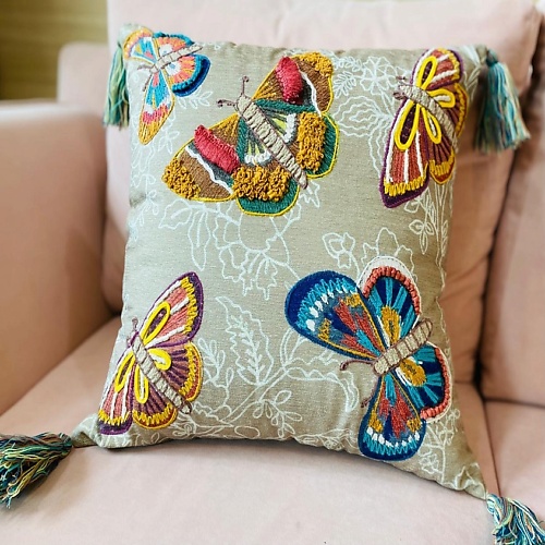 

ARYA HOME COLLECTION Чехол для подушки Arya 45x45 Butterfly Field Разноцветный, Чехол для подушки Arya 45x45 Butterfly Field Разноцветный