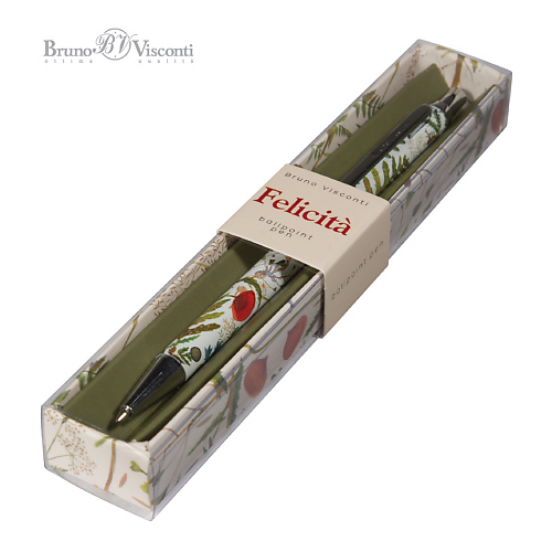 

BRUNO VISCONTI Ручка "Felicita. ЛУГОВЫЕ ТРАВЫ" шариковая металлическая синяя 0,7 мм, Ручка "Felicita. ЛУГОВЫЕ ТРАВЫ" шариковая металлическая синяя 0,7 мм