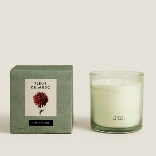 

ZARA HOME Ароматическая свеча fleur de musc 400.0, Ароматическая свеча fleur de musc
