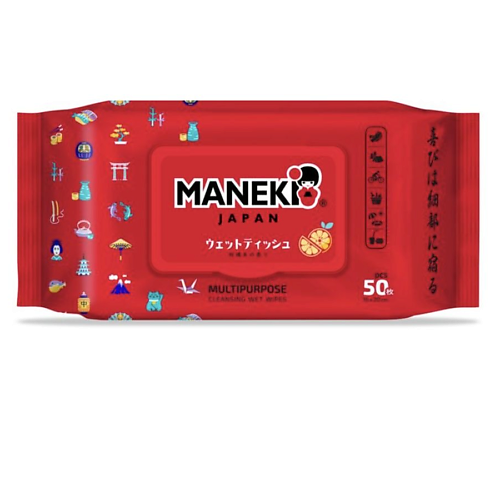 

MANEKI Салфетки влажные Цитрус 50.0, Салфетки влажные Цитрус