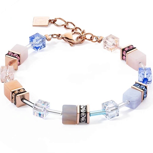 

COEUR DE LION Браслет GeoCUBE Light blue-Beige, Браслет GeoCUBE Light blue-Beige