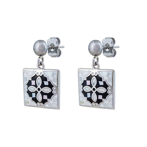 

FIORE LUNA Серьги ENAMEL BLACK, Серьги ENAMEL BLACK