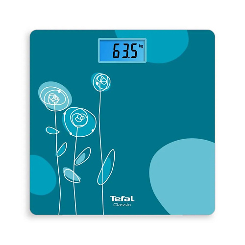 

TEFAL Весы напольные Classic Drawing Bloom Turquoise PP1533V0, Весы напольные Classic Drawing Bloom Turquoise PP1533V0