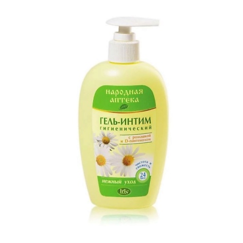 

IRIS COSMETIC Гель-интим гигиенический Народная аптека с ромашкой и D-пантенолом 250.0, Гель-интим гигиенический Народная аптека с ромашкой и D-пантенолом
