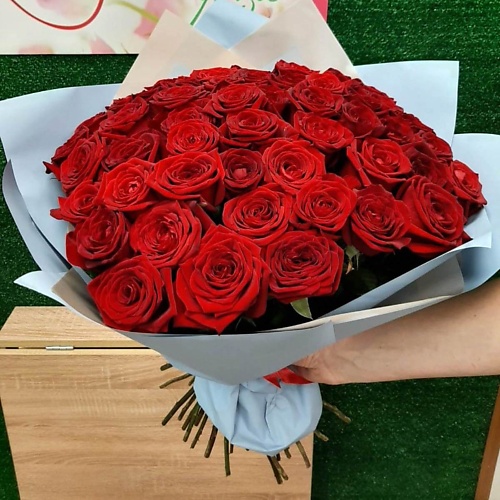 РОЗЫ УРАЛА Букет из 51 бордовой розы 12090₽