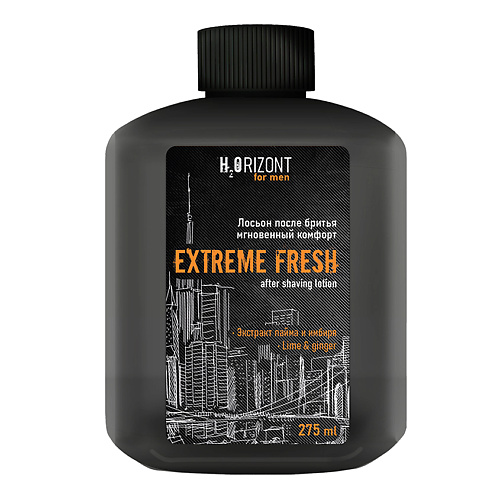 

FAMILY COSMETICS Лосьон после бритья мгновенный комфорт EXTREME FRESH серия "H2ORIZONT" 275.0, Лосьон после бритья мгновенный комфорт EXTREME FRESH серия "H2ORIZONT"