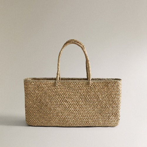 

ZARA HOME Прямоугольная пляжная корзина с ручками, Прямоугольная пляжная корзина с ручками