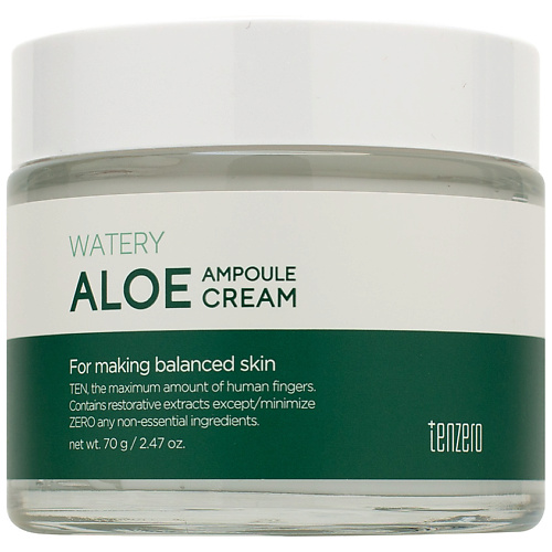 

TENZERO Крем для лица успокаивающий ампульный с экстрактом алоэ Aloe Ampoule Cream, Крем для лица успокаивающий ампульный с экстрактом алоэ Aloe Ampoule Cream