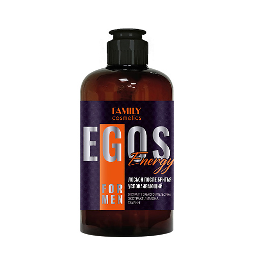 

FAMILY COSMETICS Лосьон после бритья успокаивающий Energy серии EGOS for men 285.0, Лосьон после бритья успокаивающий Energy серии EGOS for men