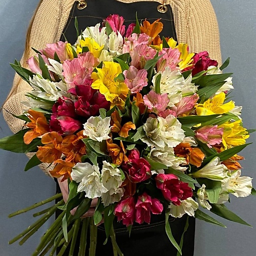 

АЗАЛИЯ FLOWER PUB Букет микс из 19 Альстромерий, Букет микс из 19 Альстромерий