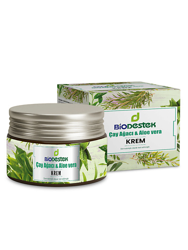 DESTEK Крем с маслом алоэ вера и чайного дерева от отёков, увлажнение, питание, лифтинг 140.0