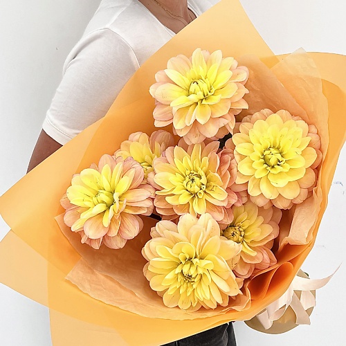 

ЛЭТУАЛЬ FLOWERS Букет из георгин 7 шт., Букет из георгин 7 шт.