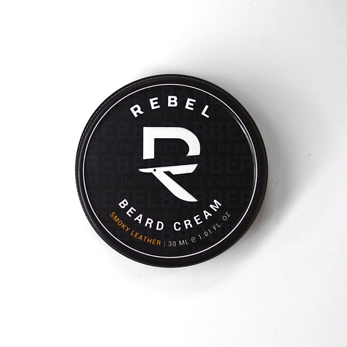 

REBEL Премиальный крем для бороды и усов Smoky Leather 30.0, Премиальный крем для бороды и усов Smoky Leather