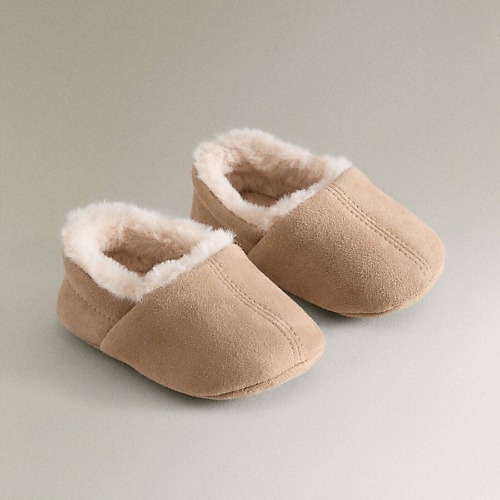 

ZARA HOME Теплые кожаные пинетки 1.0, Теплые кожаные пинетки