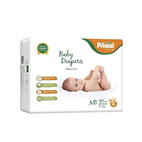 

PIKOOL Подгузники Premium NB (0-5 кг.) 90.0, Подгузники Premium NB (0-5 кг.)