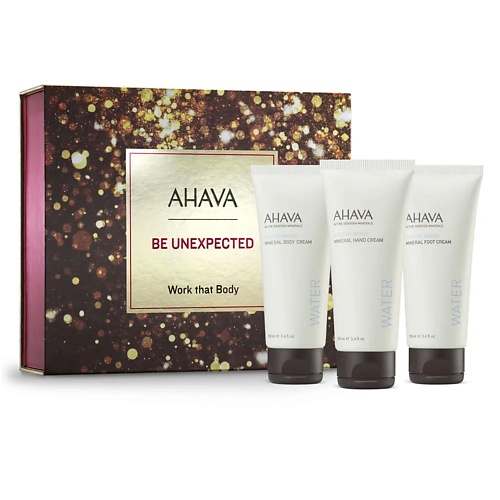 

AHAVA Подарочный набор Work That Body: крем для тела + крем для рук + гель для душа, Подарочный набор Work That Body: крем для тела + крем для рук + гель для душа