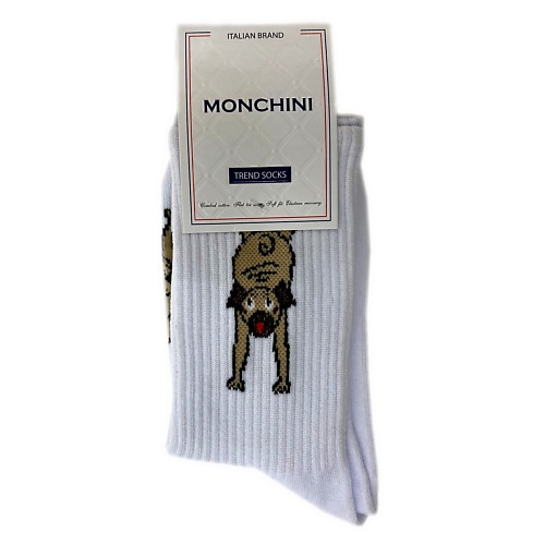 

MONCHINI Носки женские с мопсом, Носки женские с мопсом