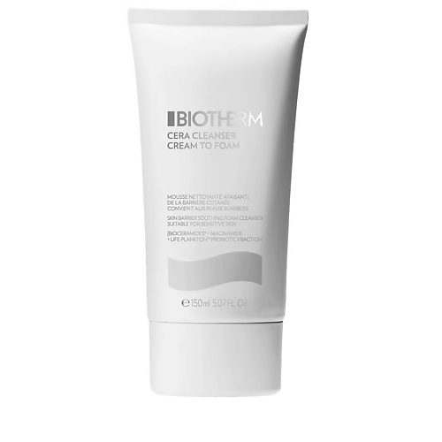 Кремы для умывания  Лэтуаль BIOTHERM Мягко очищающая крем-пенка Cera Cleanser для чувствительной кожи 150.0